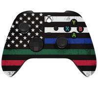 Custom Controllerzz Wireless Controller for Microsoft Xbox Series X/S & Xbox One - Custom Soft Touch Feel - Custom Series X/S Controller (X/S Thin Line Tribute)