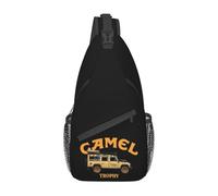 Custom Cool Camel Trophy Defender 110 Crossbody Sling Backpack Men Shoulder Chest Bag for Travel Cycling