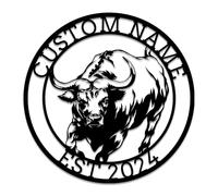 Custom Cow Metal Sign,Cow Wall Art,Cow Decor,Cow Farm Sign,Personalized Cow Farmhouse Decor,Farmer Name Sign,Farmer Gift,Cow Lover Gifts (Style H)