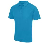 Custom Create Essentials Men's Polyester Cool Sports Polo Shirt - Sapphire Blue / 3XL