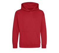 Custom Create Your Logo Kids Hoodie - Red / 1-2 years