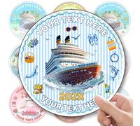Custom Cruise Door Decorations Magnets Personalised Magnets for Cruise Ship Door Customized Text Name Year Cruise Magnet-Mediterranean
