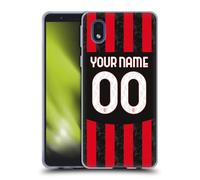 Custom Customised Personalised AC Milan Home 2024/25 Kit Gel Case [Military Grade Protection] Compatible With Samsung Galaxy A01 Core (2020)