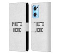 Custom Customised Personalised Custom Photo Leather Book Wallet Case Cover Compatible With Oppo Reno7 5G / Find X5 Lite
