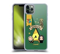 Custom Customised Personalised Harry Potter Name Slytherin Deathly Hallows L Gel Case [Military Grade Protection] Compatible With Apple iPhone 11 Pro Max