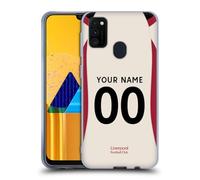 Custom Customised Personalised Liverpool Football Club Away 2025/26 Kit Gel Case [Military Grade Protection] Compatible With Samsung Galaxy M30s (2019)/M21 (2020)