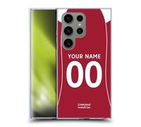 Custom Customised Personalised Liverpool Football Club Home 2025/26 Kit Gel Case [Military Grade Protection] Compatible With Samsung Galaxy S24 Ultra 5G