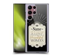 Custom Customised Personalised Name Quotes Girlfriend Or Wife Hard Back Case Compatible With Samsung Galaxy S22 Ultra 5G