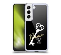 Custom Customised Personalised Name Quotes Girlfriend Or Wife Key Hard Back Case Compatible With Samsung Galaxy S22 5G