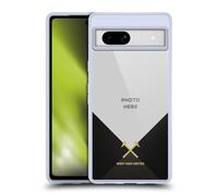 Custom Customised Personalised West Ham United FC Black And Gold Photos Gel Case [Military Grade Protection] Compatible With Google Pixel 7a