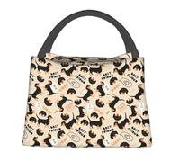 Custom Cute Dachshund Dog Lunch Bag Women Warm Cooler Insulated Lunch Boxes for Work Pinic or Travel