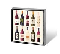 Custom Cute Wines Bottle Lapel Pin Aluminum Alloy Button Badge Personalized Exquisite Brooch Classic Mini Pin 0.7" X 0.7" Inch for Backpacks Hat Suit Jacket Clothing Decoration