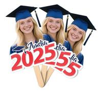 Custom Cutout Big Head Stick, Personalized Fat Heads, Customized Fun Face Cardboard Cutouts with Real Life Size, Party & Birthday & Graduation & Christmas Decoration, Upload Your Own Photo