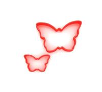 Custom Cutters Butterfly Shape Cutters | MINI/Small Plastic Cutter for Baking, Fondant, Clay, Pastry, Icing, Jewellery (3CM + 5CM)