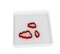Custom Cutters Cloud Shape Cutters | MINI/Tiny Plastic Cutter for Baking, Fondant, Clay, Pastry, Icing, Jewellery (1.5/2/3CM)