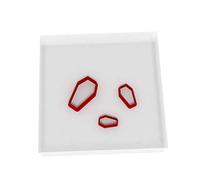Custom Cutters Coffin Shape Cutters | MINI/Tiny Plastic Cutter for Baking, Fondant, Clay, Pastry, Icing, Jewellery (1.5/2/3CM)