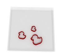 Custom Cutters Duck Shape Cutters | MINI/Tiny Plastic Cutter for Baking, Fondant, Clay, Pastry, Icing, Jewellery (1.5/2/3CM)