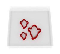 Custom Cutters Ghost Shape Cutters | MINI/Tiny Plastic Cutter for Baking, Fondant, Clay, Pastry, Icing, Jewellery (1.5/2/3CM)