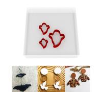 Custom Cutters Ghost Shape Polymer Clay Cutters | MINI/Tiny Plastic Cutter for Baking, Fondant, Clay, Pastry, Icing, Jewellery, Earrings (1.5/2/3CM)