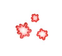 Custom Cutters Paint Splat Shape Cutters | MINI/Tiny Plastic Cutter for Baking, Fondant, Clay, Pastry, Icing, Jewellery (1.5/2/3CM)