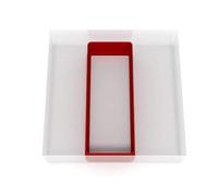 Custom Cutters Rectangle Shaped Cookie Cutter | Large Plastic Cutter for Baking, Fondant, Clay, Pastry, Icing, Jewellery (10CM) v2