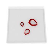 Custom Cutters Strawberry Shape Cutters | MINI/Tiny Plastic Cutter for Baking, Fondant, Clay, Pastry, Icing, Jewellery (1.5/2/3CM)