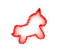 Custom Cutters Unicorn Shape Cookie Cutter | Large Plastic Cutter for Baking, Fondant, Clay, Pastry, Icing, Jewellery (10CM)