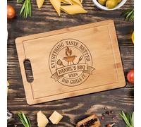 Custom Cutting Board for Dad, Husband, Grandpa - Personalized BBQ Gift for Men Who Love to Cook - Unique Grilling Accessory for Father's Day, Birthday, Christmas, or Anniversary