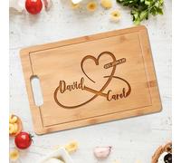 Custom Cutting Board with Name & Date - Personalized Charcuterie Board Gift for Couples, Parents, Anniversaries, Christmas