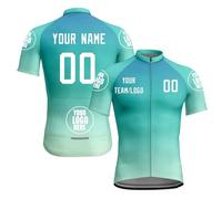Custom Cycling Jersey Short Sleeve for Men Cycling Tops Summer Biking Tops Light Quick-Dry Breathable Mesh Clothing - Running Hiking Biking