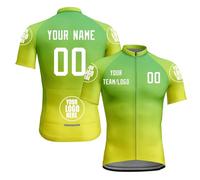 Custom Cycling Jersey Short Sleeve for Men Cycling Tops Summer Biking Tops Light Quick-Dry Breathable Mesh Clothing - Running Hiking Biking