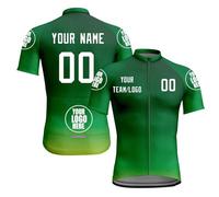 Custom Cycling Jersey Short Sleeve for Men Cycling Tops Summer Biking Tops Light Quick-Dry Breathable Mesh Clothing - Running Hiking Biking