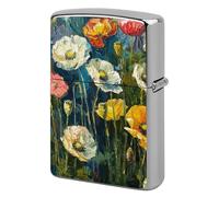 Custom Dark Green Plants Lighter Case Personalized Metal Lighter Cover Holder Reusable Shockproof Protective Lighters Without Insert Gift for Men Women Dad Husband