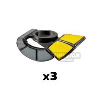 Custom Design Bodywear SW Phase 1 Pauldron 3 Pack YELLOW