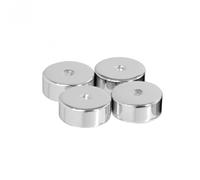 Custom Design Premium Floor Protectors (4 Pack) Polished Chrome