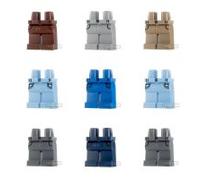 Custom Design Stranger Bricks Legs Upgrade 9 Pack MULTICOLOURED