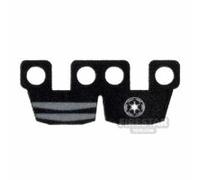 Custom Design Trooper Kama Waist Armour with Galactic Republic Logo and Stripes BLACK
