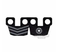 Custom Design Trooper Kama Waist Armour with Galactic Republic Logo and Zigzags BLACK