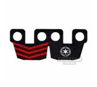 Custom Design Trooper Kama Waist Armour with Galactic Republic Logo and Zigzags BLACK