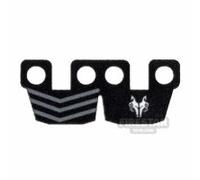 Custom Design Trooper Kama Waist Armour with Wolfpack Logo and Zigzags BLACK