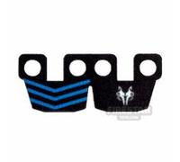 Custom Design Trooper Kama Waist Armour with Wolfpack Logo and Zigzags BLACK