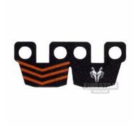 Custom Design Trooper Kama Waist Armour with Wolfpack Logo and Zigzags BLACK