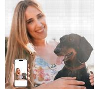Custom Diamond Art Kit - 5D Personalized Painting from Your Photo, DIY for Adults, Great for Home Decor & Gift(15.8x19.7inch/40x50cm)