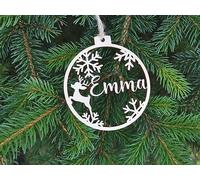 Custom Different Name Ornament, Cartoon Cat Dog Pawprint with Name Wooden Ornaments for Xmas Tree, Wooden Tags (XF6,1 Pcs)