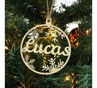 Custom Different Name Ornament, Cartoon Cat Dog Pawprint with Name Wooden Ornaments for Xmas Tree, Wooden Tags (XF3,1 Pcs)