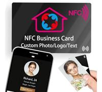 Custom Digital NFC Business Card Personalised Electronic Business Cards with QR Code Photo Logo Text