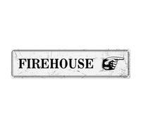 Custom Directional Street Signs, Customize Directional Arrow Metal Sign, Firehouse Wall Print For Indoor/Outdoor Use, 26 Colours, 4x16 Inch / 10x40cm, Retro Decor For Garden Farmhouse Bathroom