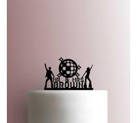 Custom Disco Wedding Name Acrylic Cake Topper 3mm Thick Premium Laser Cut Cake Decoration for Birthday, Wedding, Baby Shower & Party Cakes Durable Reusable