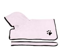 Custom Dog Drying Coat, Super Absorbent Dogs Bathrobe Towel Personalised Embroidered Name Soft Pet Bathrobe Tie Adjustable, Microfiber Cat Dog Drying Towel Robe for Bath, Swim, Groom, Travel