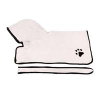 Custom Dog Drying Coat, Super Absorbent Dogs Bathrobe Towel Personalised Embroidered Name Soft Pet Bathrobe Tie Adjustable, Microfiber Cat Dog Drying Towel Robe for Bath, Swim, Groom, Travel